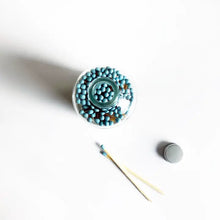 Load image into Gallery viewer, 4&quot; ROBIN&#39;S EGG BLUE CANDLE MATCH JAR