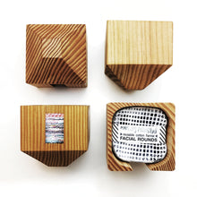 Load image into Gallery viewer, WOOD FACIAL ROUNDS CONTAINER