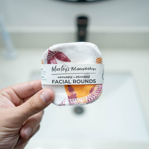 VINTAGE ORANGES PRINT FACIAL ROUNDS