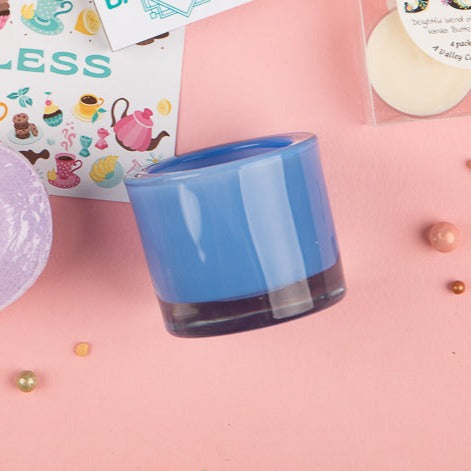 PERIWINKLE TEA LIGHT CANDLE HOLDER