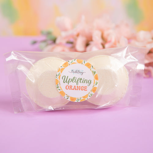 UPLIFTING ORANGE SHOWER STEAMERS (SET OF 2)