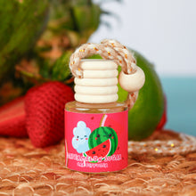 Load image into Gallery viewer, Car diffuser with watermelon design on a woven surface