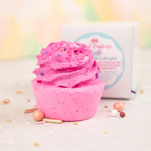 Load image into Gallery viewer, BLACK RASPBERRY VANILLA BATH BOMB CUPCAKE