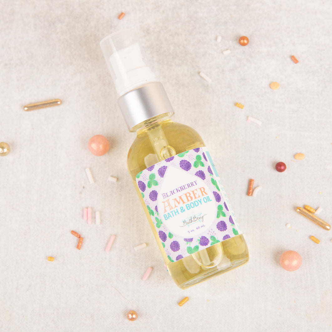 BLACKBERRY AMBER BATH AND BODY OIL