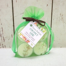 Load image into Gallery viewer, COCONUT LIME TEALIGHTS (SET OF 4)