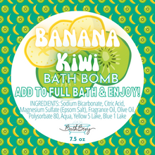 Load image into Gallery viewer, BANANA KIWI BATH BOMB