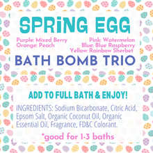 Load image into Gallery viewer, SPRING EGG BATH BOMB TRIO