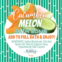Load image into Gallery viewer, CUCUMBER MELON BATH BOMB