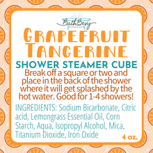 Load image into Gallery viewer, GRAPEFRUIT TANGERINE SHOWER STEAMER CUBE