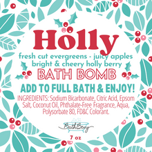 Load image into Gallery viewer, HOLLY BATH BOMB